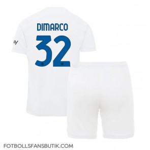 Inter Milan Federico Dimarco #32 Replika Bortatröja Barn 2023-24 Kortärmad (+ Korta byxor)